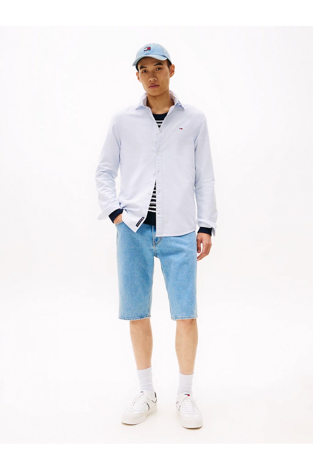 TOMMY HILFIGER SHIRT TJM REG OXFORD SWEET BLUE DM0DM21298-C3Q