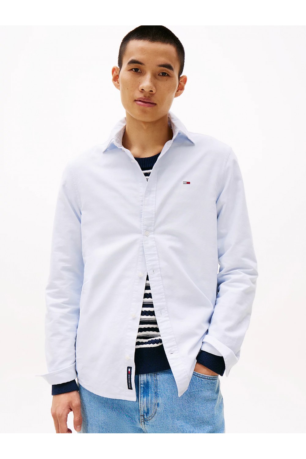 TOMMY HILFIGER SHIRT TJM REG OXFORD SWEET BLUE DM0DM21298-C3Q