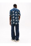 TOMMY HILFIGER SHIRT REG SLUB AOP DARK NIGHT NAVY BANDANA DM0DM21351-C1G
