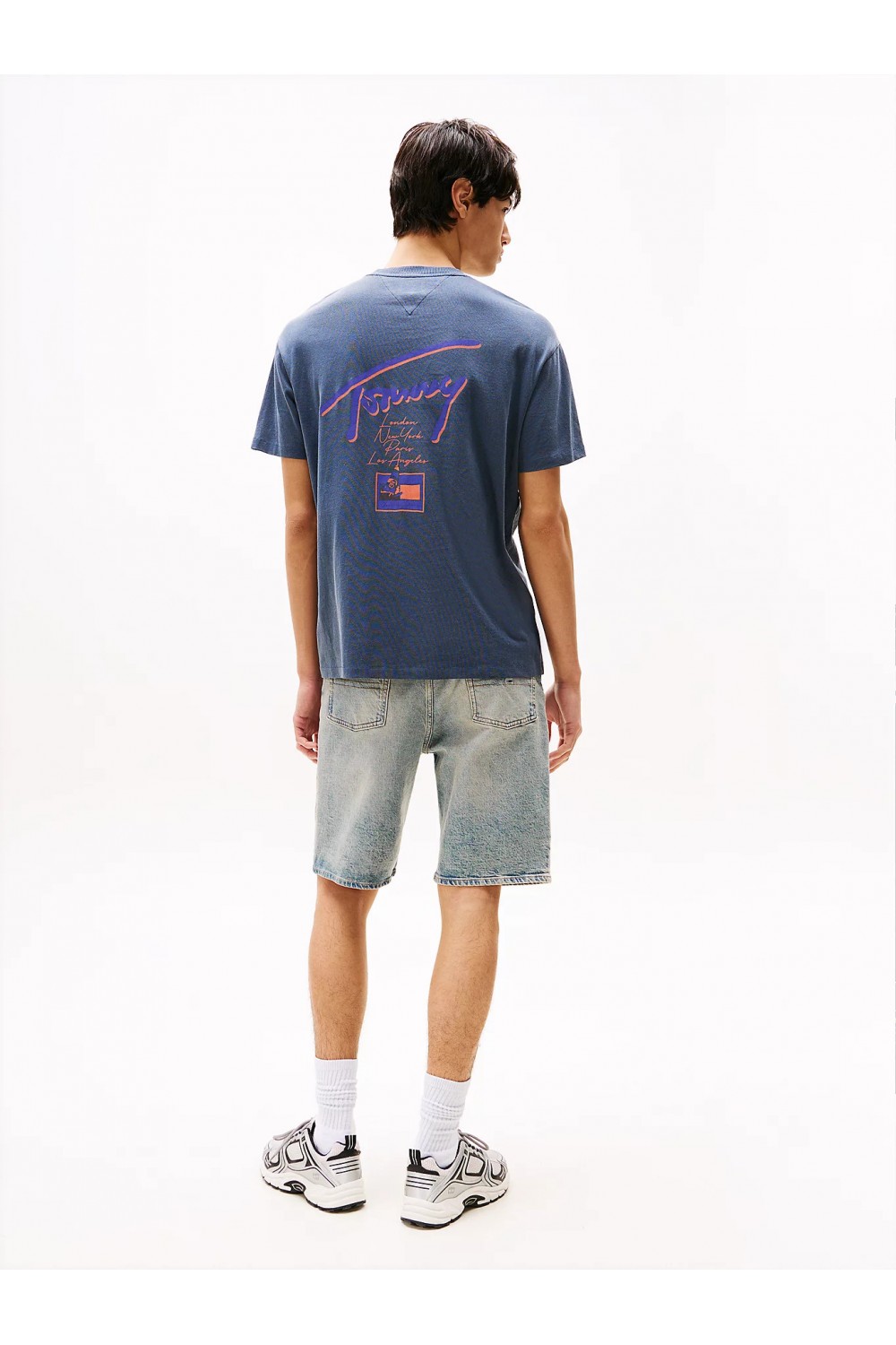 TOMMY HILFIGER T-SHIRT TJM RELAXED FIT BACK LOGO GRAPHIC DARK NIGHT NAVY DM0DM20768-C1G
