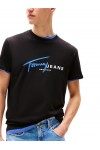 TOMMY HILFIGER T-SHIRT TJM REG SIGNTR BLACK DM0DM20817-BDS