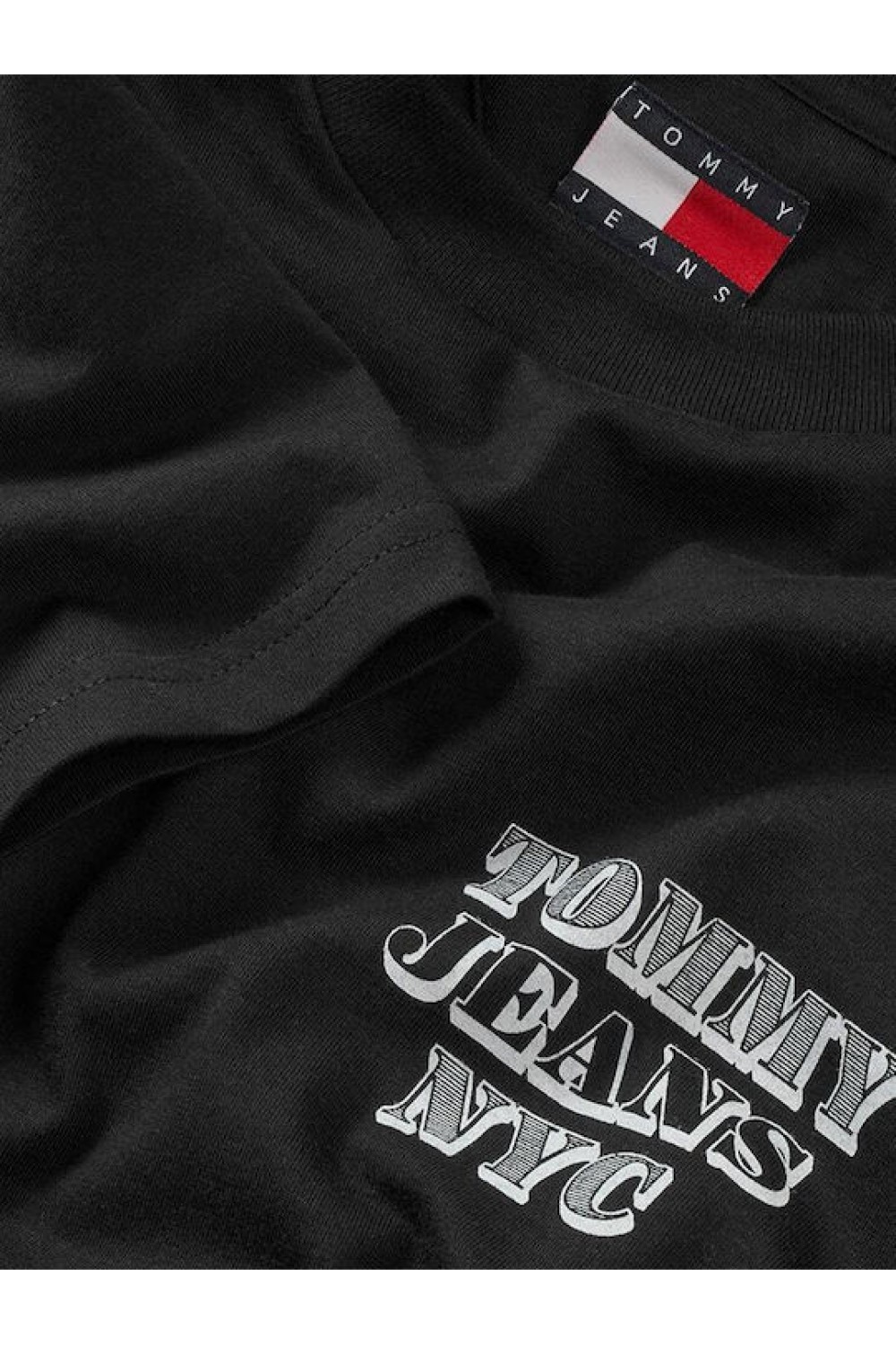 TOMMY HILFIGER T-SHIRT TJM SLIM ENTRY BILLS TEE BLACK DM0DM22321-BDS