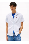 TOMMY HILFIGER LINEN BLEND CAMP SHIRT SWEET BLUE DM0DM20895-C3Q