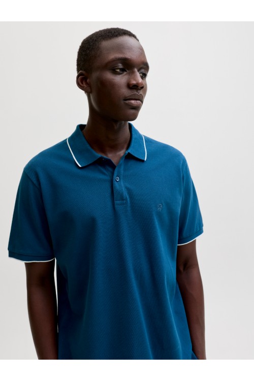 JACK & JONES BLAWESTON SS POLO ESTATE BLUE 12297755
