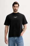 CALVIN KLEIN JEANS LOGO GRAPHIC RELAXED FIT T-SHIRT BLACK LV04RC851G-UB1