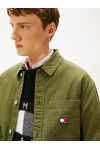 TOMMY HILFIGER TJM ESSENTIAL OVERSHIRT DARK GREENERY DM0DM20236-GY1