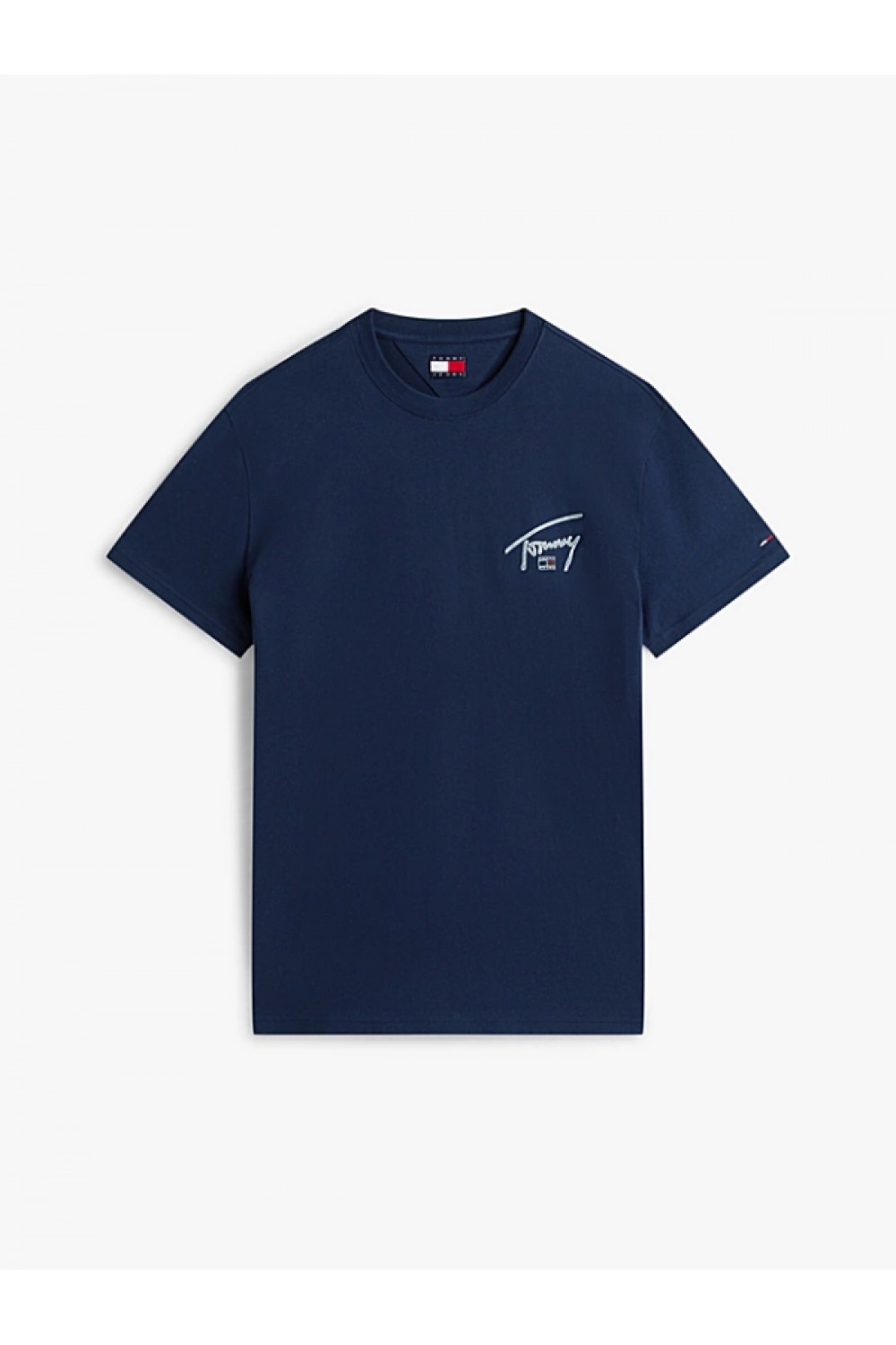 TOMMY HILFIGER T-SHIRT TJM REG SIGN BACKPRINT ECRU DM0DM22320-YBL