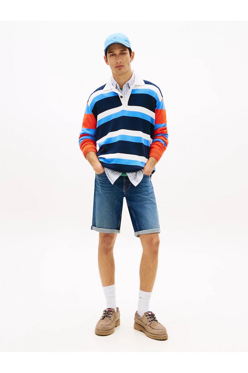 TOMMY HILFIGER RONNIE FADED DENIM SHORTS DARK BLUE DM0DM20980-1BK