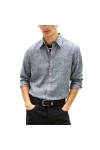 TOMMY HILFIGER TJM LINEN BLEND SHIRT DARK NIGHT NAVY DM0DM22761-C1G