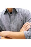 TOMMY HILFIGER TJM LINEN BLEND SHIRT DARK NIGHT NAVY DM0DM22761-C1G