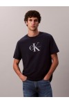 CALVIN KLEIN JEANS T-SHIRT MONOGRAM LOGO DARK SAPPHIRE LV04RB862G-CEF