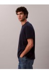 CALVIN KLEIN JEANS T-SHIRT MONOGRAM LOGO DARK SAPPHIRE LV04RB862G-CEF