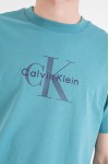 CALVIN KLEIN JEANS T-SHIRT MONOGRAM LOGO TEQUILA BLUE LV04RB862G-2IR