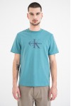 CALVIN KLEIN JEANS T-SHIRT MONOGRAM LOGO TEQUILA BLUE LV04RB862G-2IR
