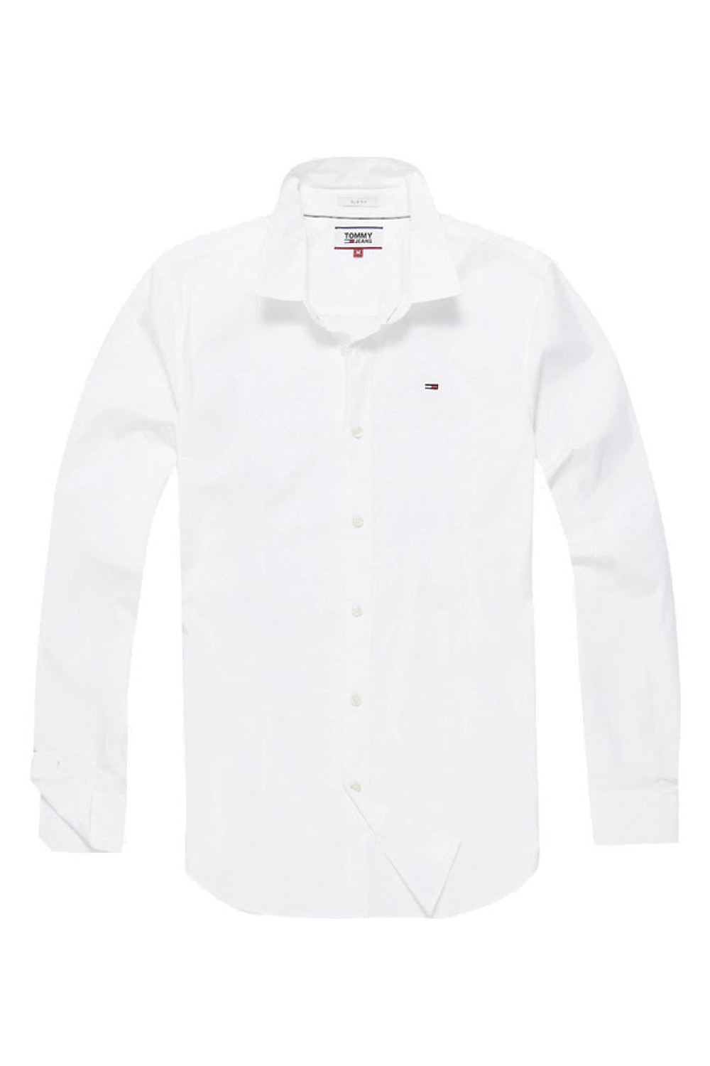 TOMMY HILFIGER TJM ORIGINAL STRETCH POPLIN SHIRT WHITE DM0DM04405-100