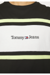 TOMMY HILFIGER TJM CLSC LINEAR CUT & SEW TEE BLACK DM0DM16313-BDS