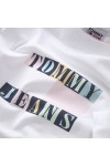 TOMMY HILFIGER TJM AOP FLAG TEE WHITE DM0DM16228-YBR