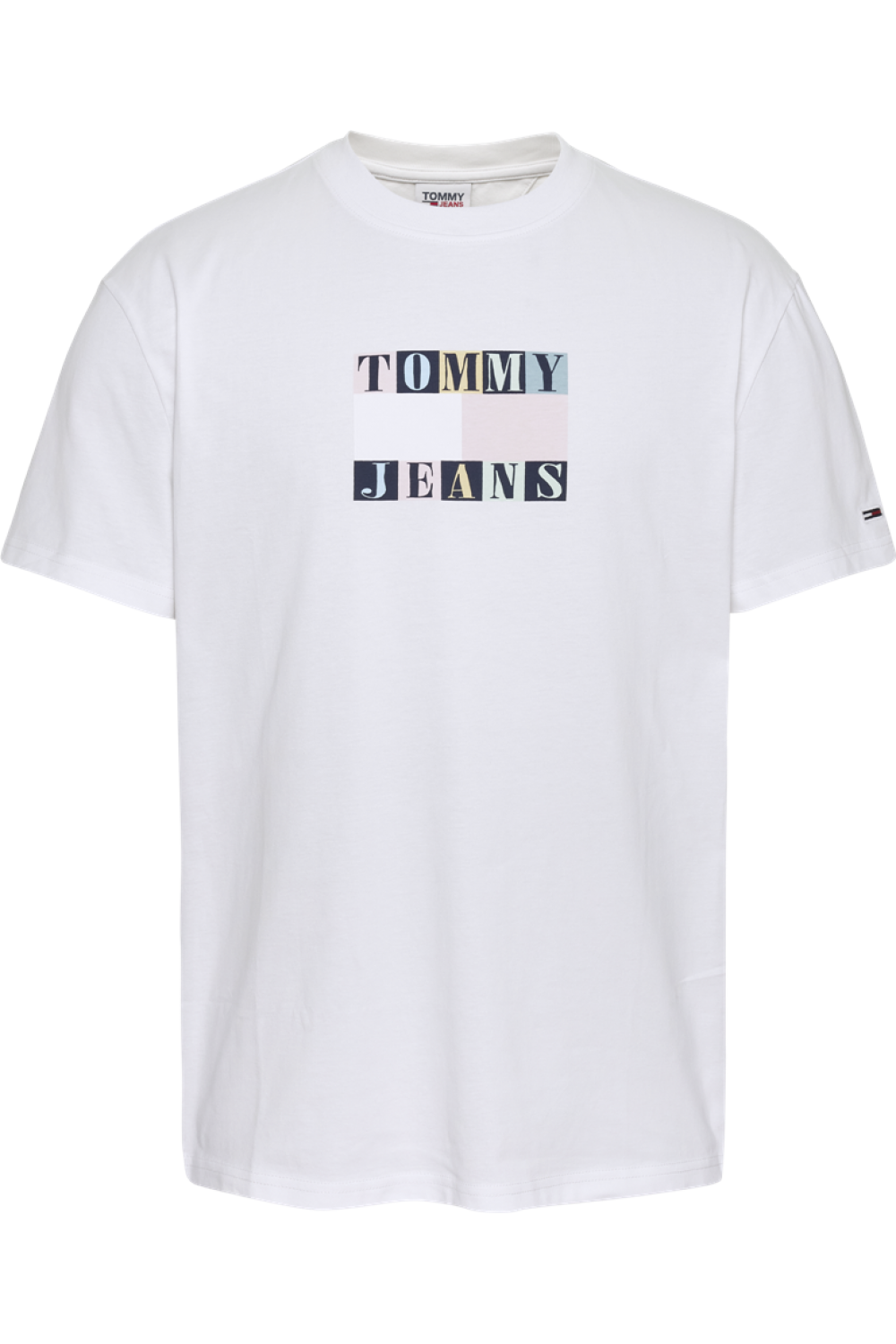 TOMMY HILFIGER TJM AOP FLAG TEE WHITE DM0DM16228-YBR