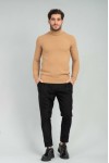 VITTORIO HIGH NECK KNITWEAR BEIGE 700-2223-004