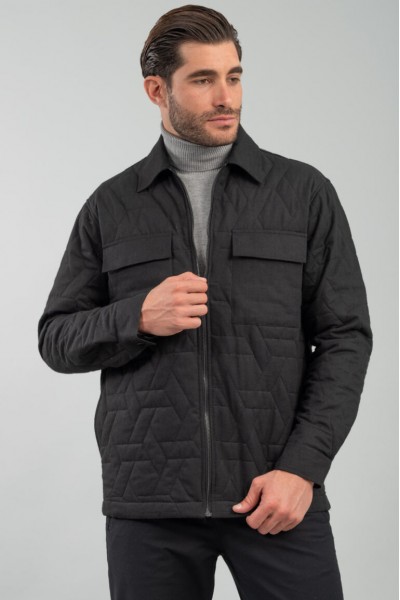 VITTORIO OVERSHIRT JACKET BLACK 300-2324-011