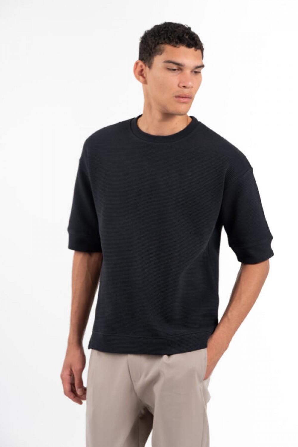 VITTORIO SWETSHIRT BLACK 1000-2526-006