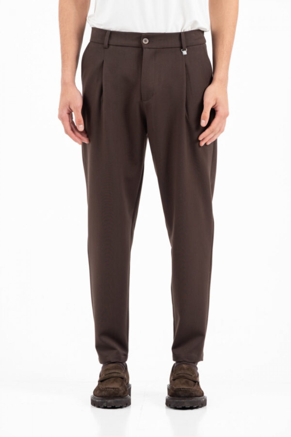 VITTORIO SET SHIRT & PANTS BROWN 300-2526-MORRONE