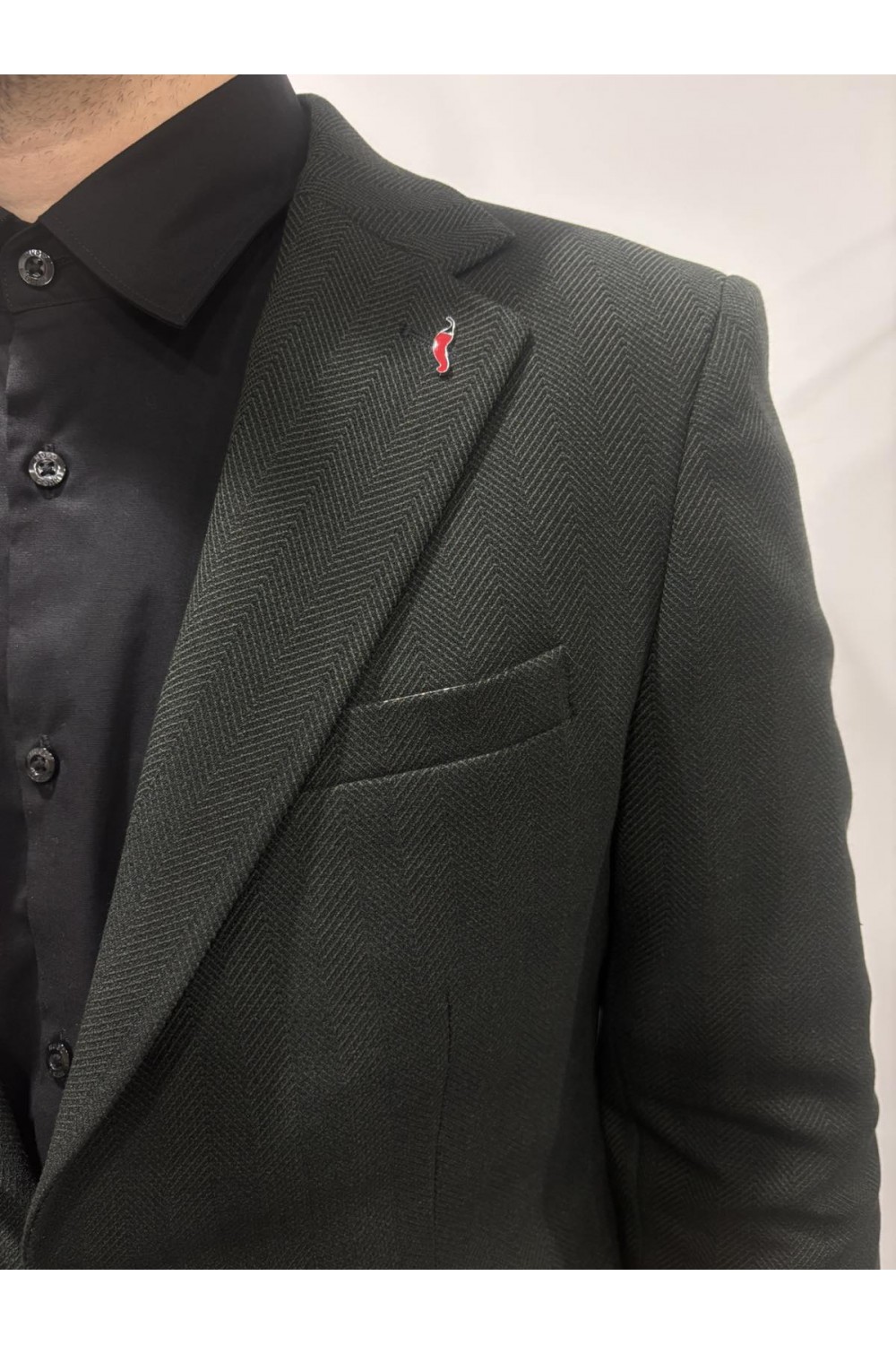 VITTORIO BLAZER SLIM FIT DARK GREEN-OLIVE 900-2526-LUCITO