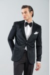 VITTORIO BLAZER SLIM FIT VELVET BLACK 900-2425-ENIO