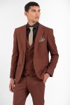 VITTORIO SUIT SLIM FIT CINNAMON 100-2526-ADRIANO