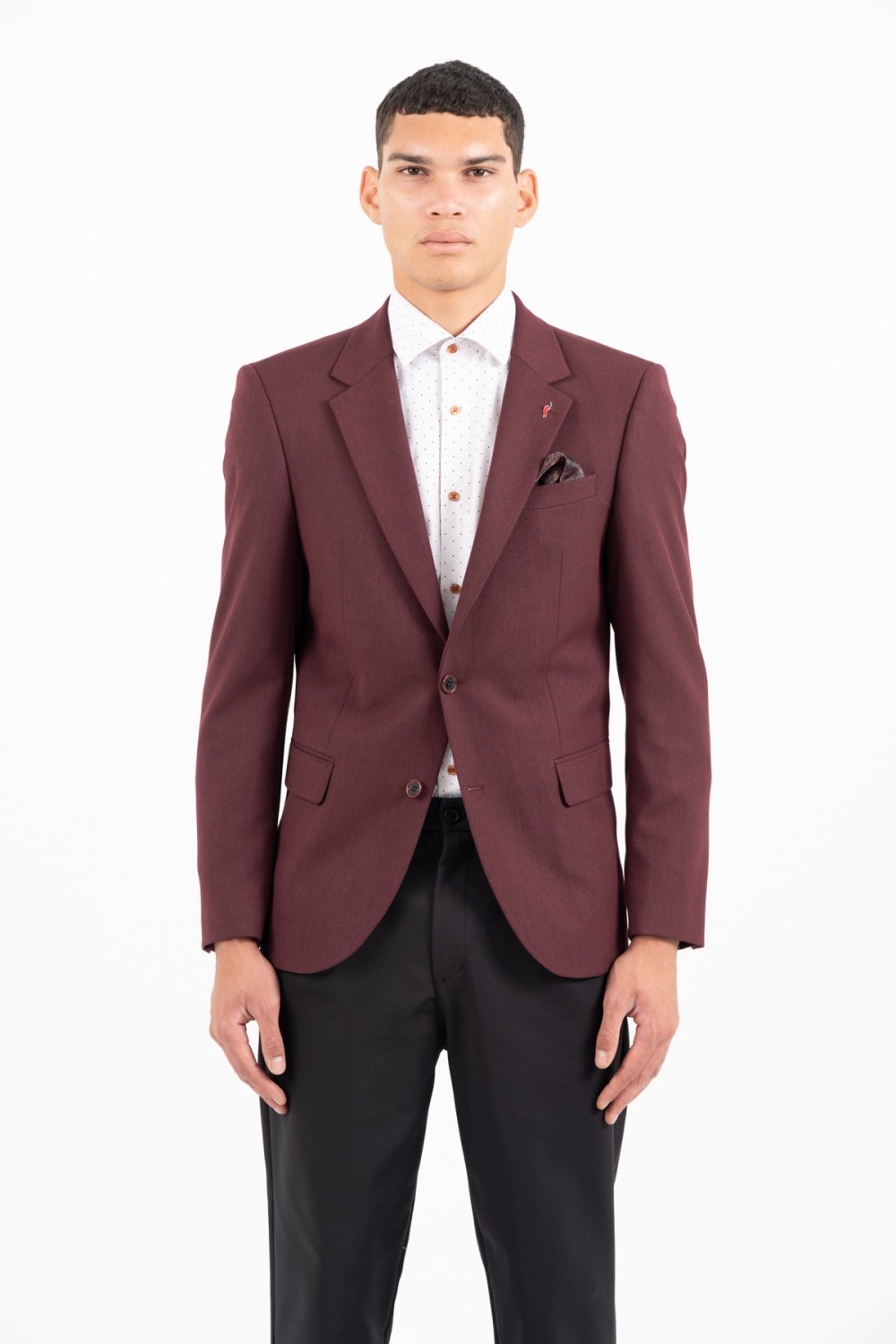 VITTORIO BLAZER SLIM FIT BORDEAUX 900-2526-SAZANO