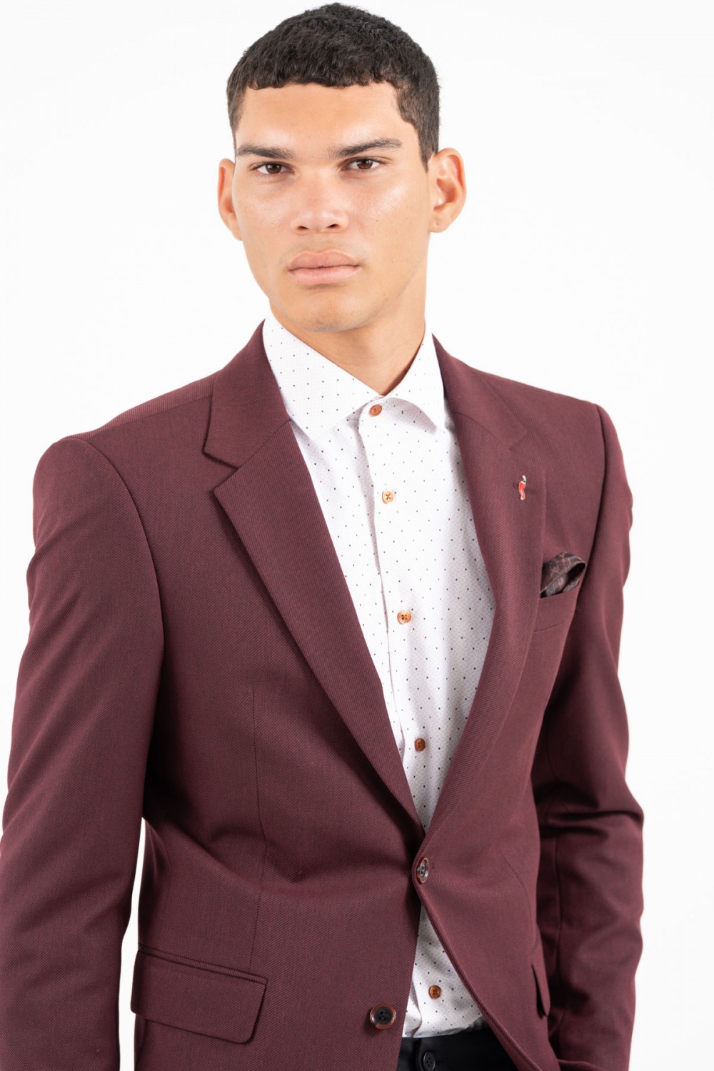 VITTORIO BLAZER SLIM FIT BORDEAUX 900-2526-SAZANO