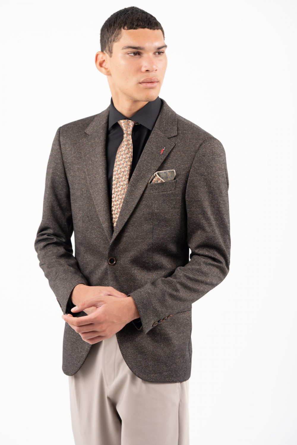 VITTORIO BLAZER SLIM FIT DARK ORANGE-BROWN 900-2526-CORTE