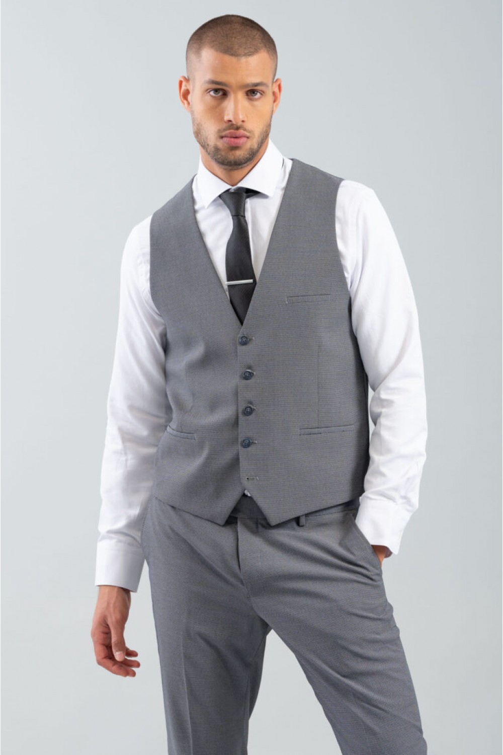 VITTORIO SUIT SLIM FIT GREY 100-2425-ALESIO