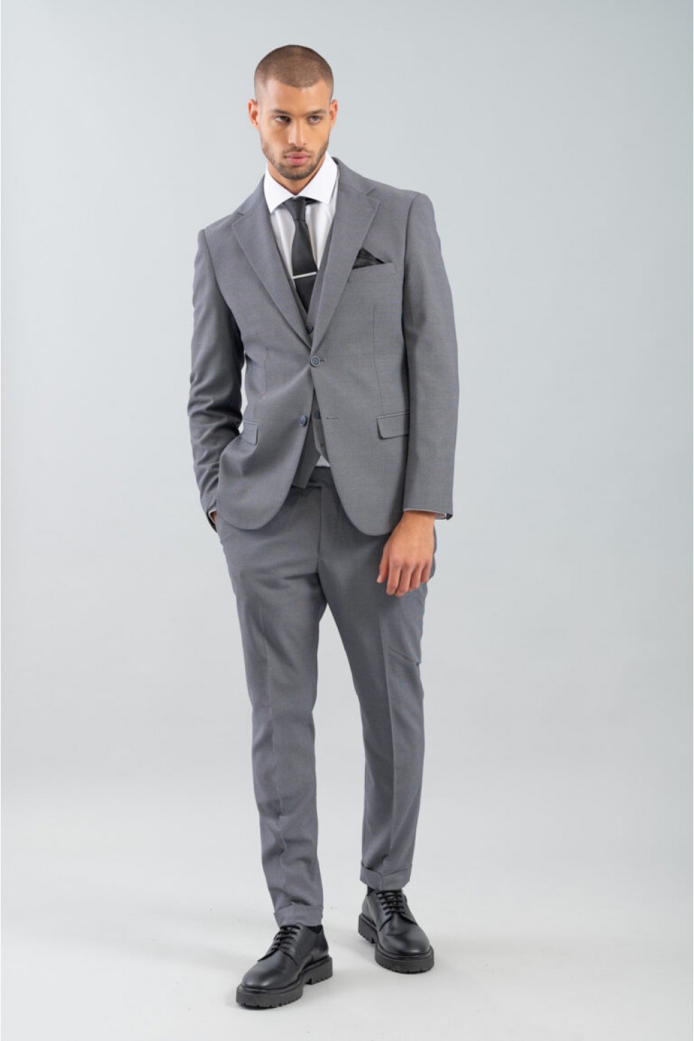 VITTORIO SUIT SLIM FIT GREY 100-2425-ALESIO
