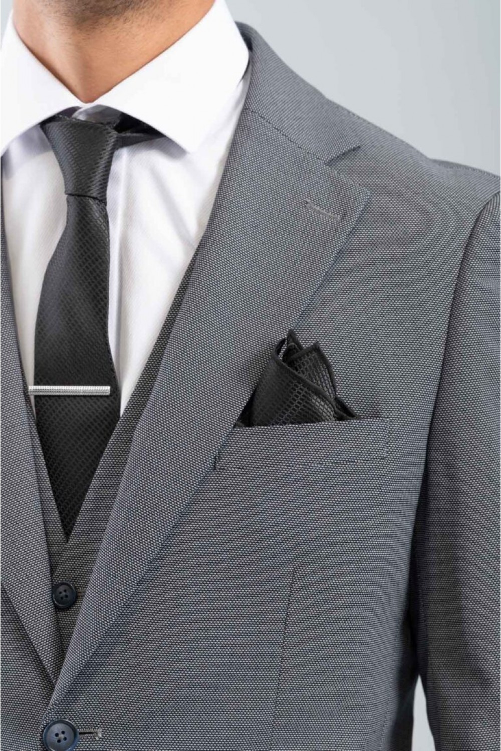 VITTORIO SUIT SLIM FIT GREY 100-2425-ALESIO