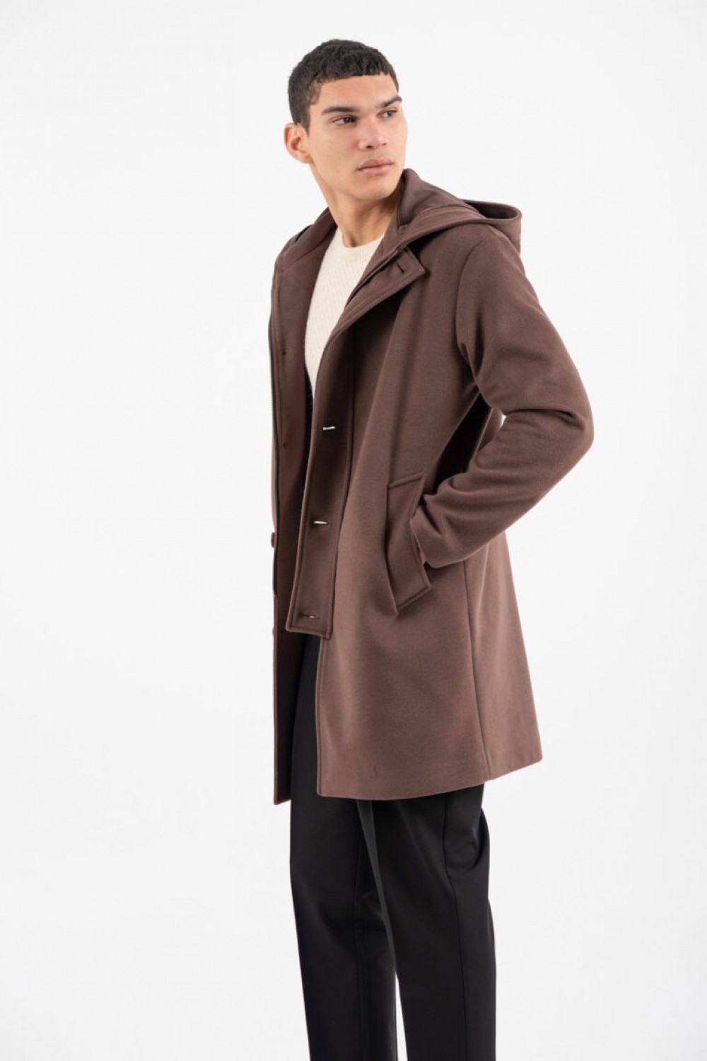 VITTORIO COAT BROWN 400-2526-STABIO