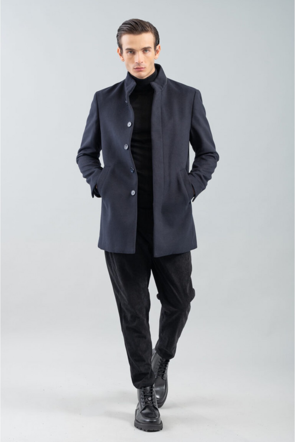 VITTORIO COAT NAVY BLUE 400-2324-PARMA