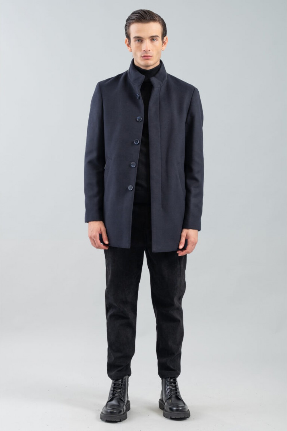 VITTORIO COAT NAVY BLUE 400-2324-PARMA