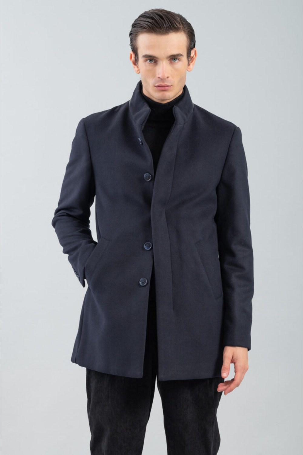 VITTORIO COAT NAVY BLUE 400-2324-PARMA