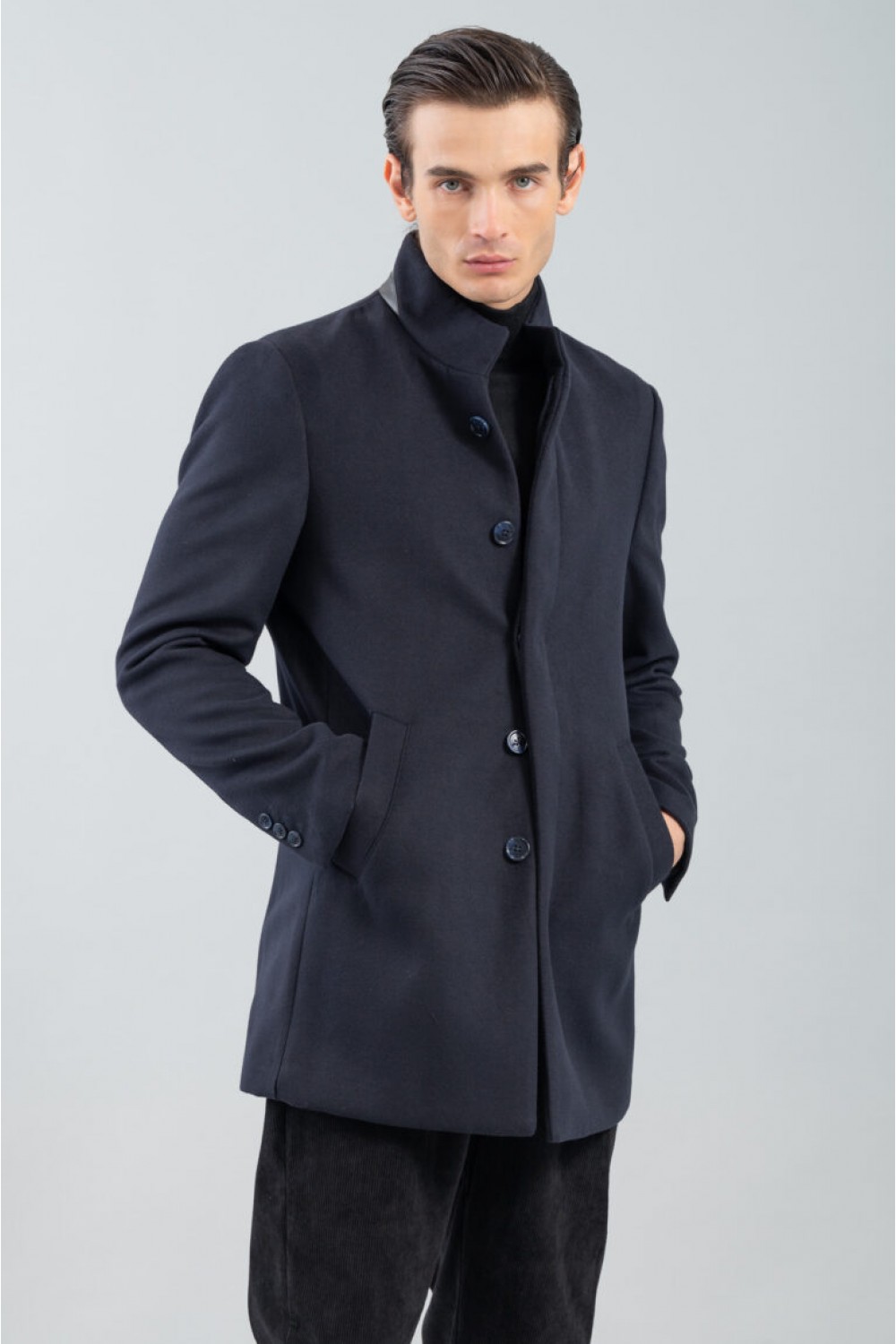 VITTORIO COAT NAVY BLUE 400-2324-PARMA