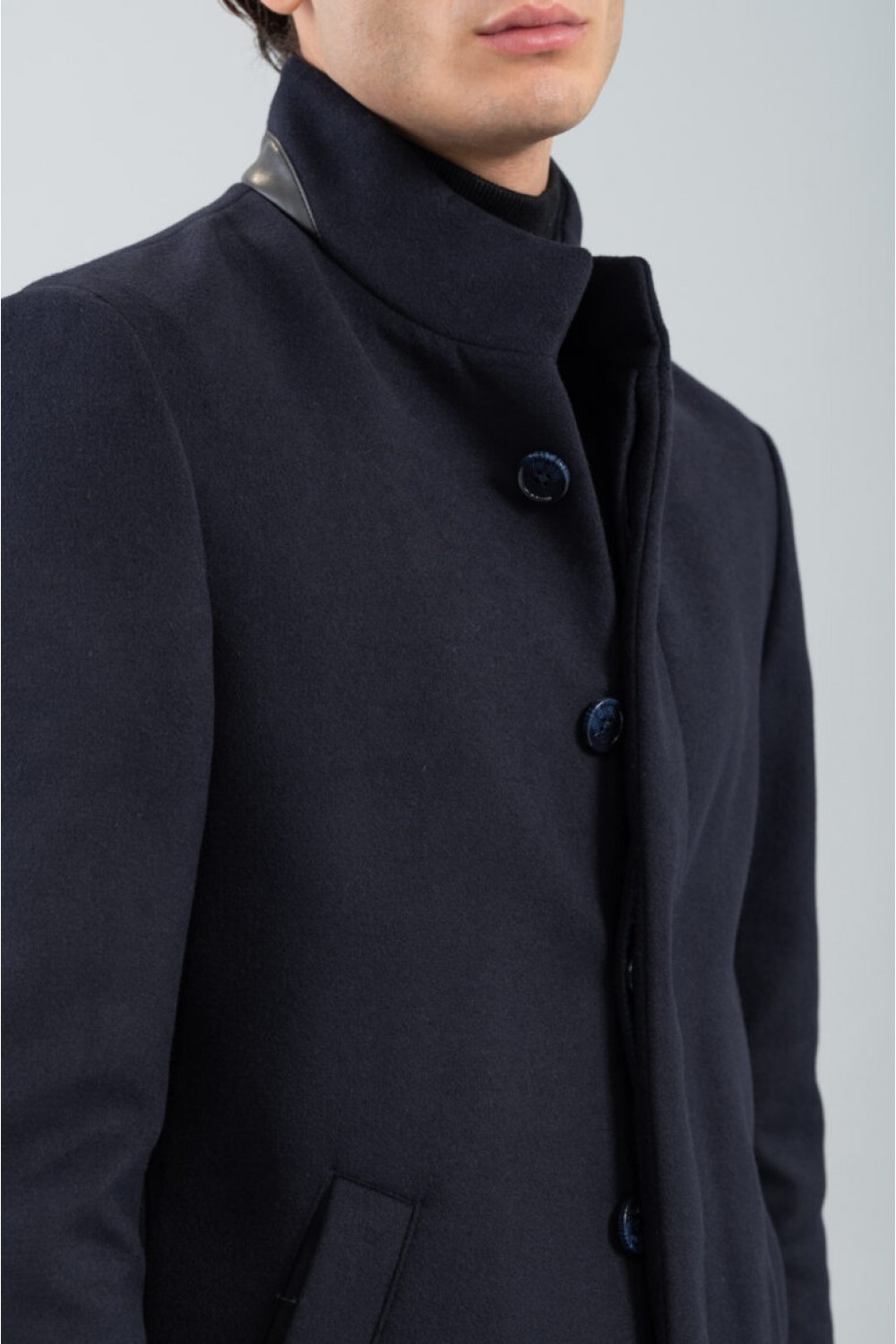 VITTORIO COAT NAVY BLUE 400-2324-PARMA
