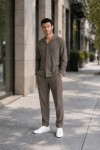 VITTORIO SET OVERSHIRT & PANTS CIGAR 300-2627-VENTI