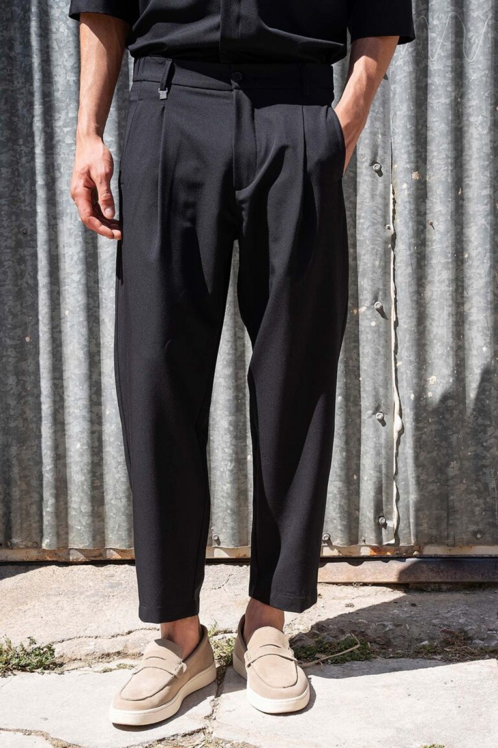 VITTORIO SET SHIRT-PANTS BLACK 300-26-VENTI