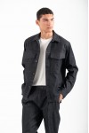 VITTORIO SET OVERSHIRT-PANTS BLACK 300-2526-BAGIO