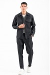 VITTORIO SET OVERSHIRT-PANTS BLACK 300-2526-BAGIO
