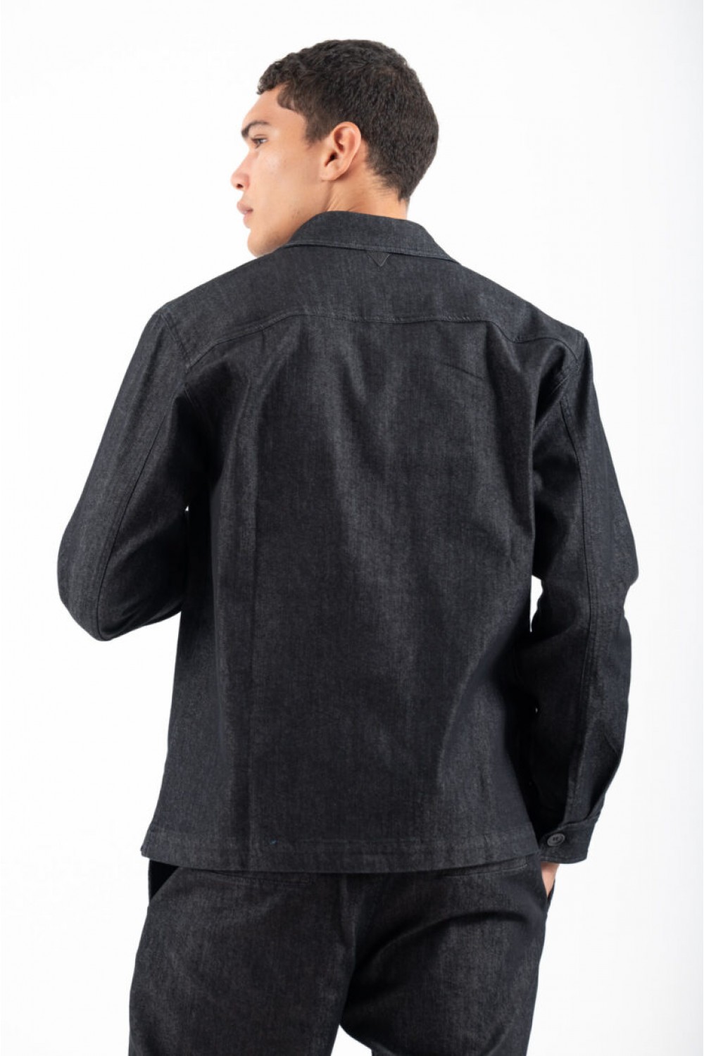 VITTORIO SET OVERSHIRT-PANTS BLACK 300-2526-BAGIO