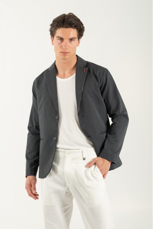 VITTORIO OVERSHIRT BLACK 300-25-GERANO