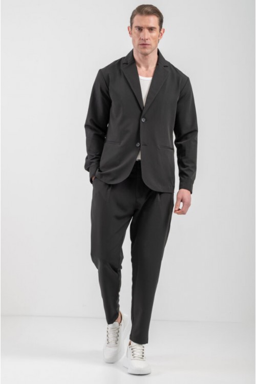 VITTORIO SET OVERSHIRT & PANTS BLACK 500-25-MAJORCA