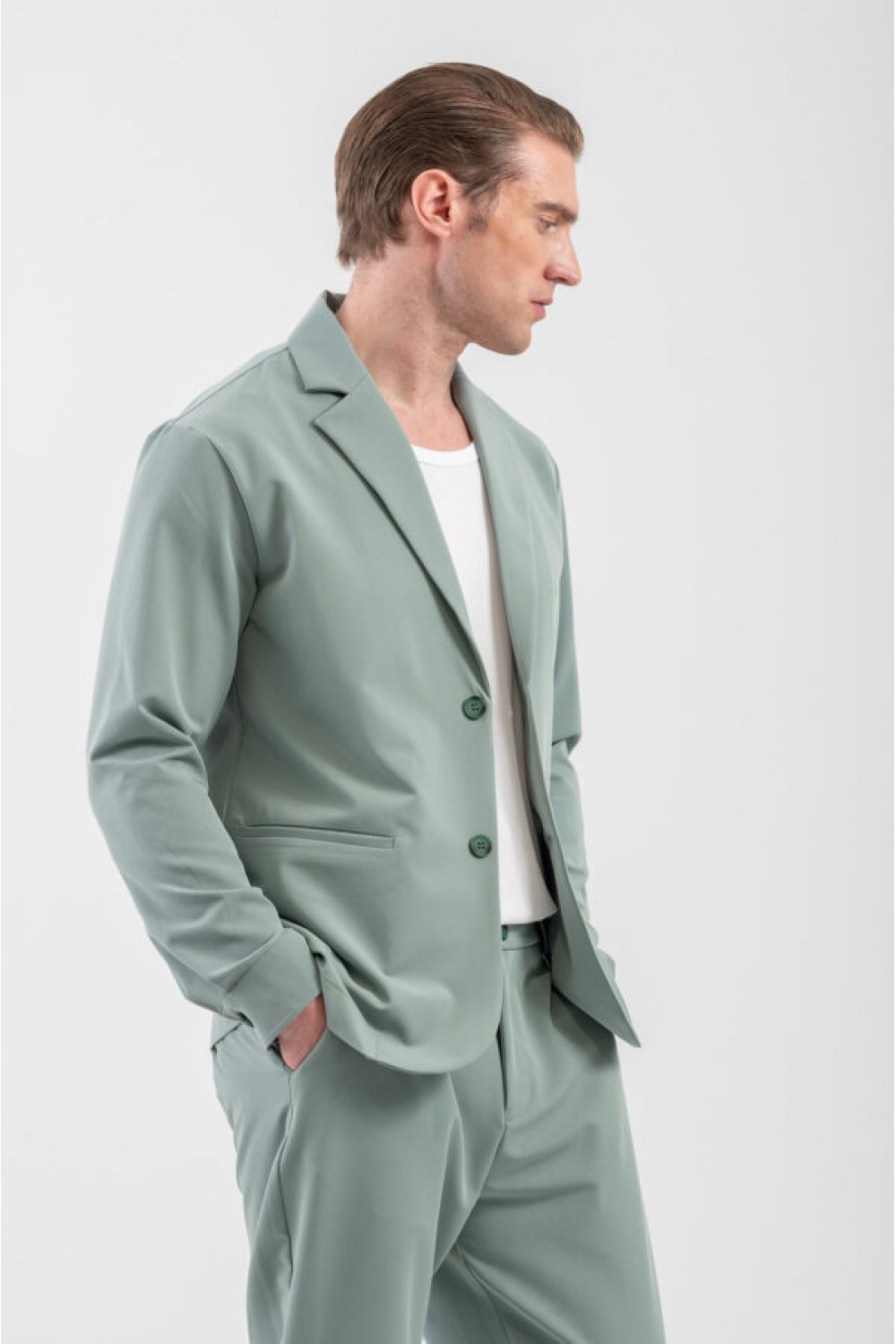 VITTORIO OVERSHIRT MINT 300-25-MAJORCA
