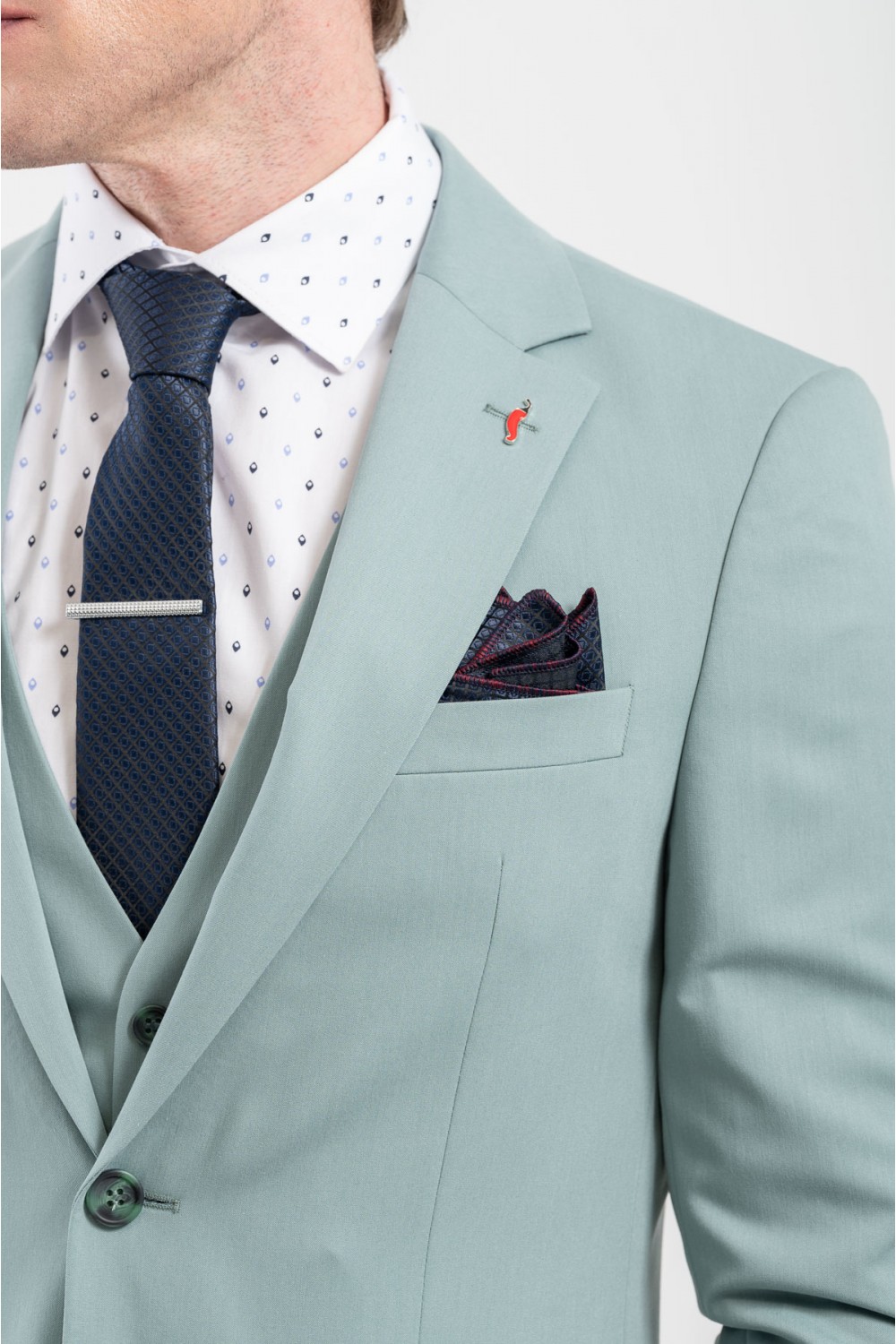 VITTORIO SUIT SLIM FIT ROSSI MINT 100-25-ROSSI